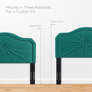 Modway MOD-6350 Kristin Pleated Performance Velvet Full/Queen Headboard