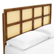 Modway MOD-6374 Sidney Cane and Wood Full Platform Bed With Splayed Legs