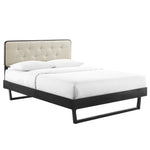 Modway Bridgette Queen Wood Platform Bed With Angular Frame