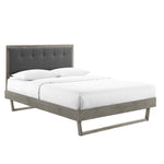 Modway Willow King Wood Platform Bed With Angular Frame