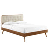 Modway Bridgette King Wood Platform Bed With Splayed Legs