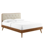 Modway Bridgette King Wood Platform Bed With Splayed Legs