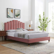 Modway MOD-6691 Elise Queen Performance Velvet Platform Bed