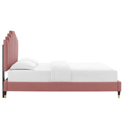 Modway MOD-6691 Elise Queen Performance Velvet Platform Bed