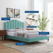 Modway MOD-6691 Elise Queen Performance Velvet Platform Bed