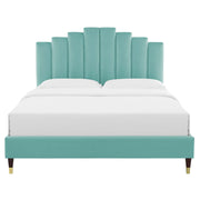 Modway MOD-6691 Elise Queen Performance Velvet Platform Bed