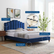Modway MOD-6691 Elise Queen Performance Velvet Platform Bed