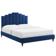 Modway MOD-6691 Elise Queen Performance Velvet Platform Bed