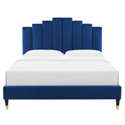 Modway MOD-6691 Elise Queen Performance Velvet Platform Bed