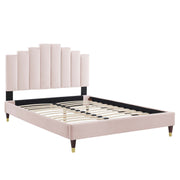Modway MOD-6691 Elise Queen Performance Velvet Platform Bed