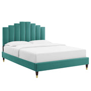 Modway MOD-6691 Elise Queen Performance Velvet Platform Bed