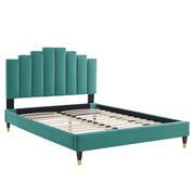 Modway MOD-6691 Elise Queen Performance Velvet Platform Bed