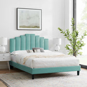 Modway MOD-6692 Elise Queen Performance Velvet Platform Bed