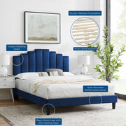 Modway MOD-6692 Elise Queen Performance Velvet Platform Bed