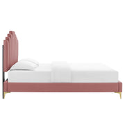 Modway MOD-6693 Elise Queen Performance Velvet Platform Bed