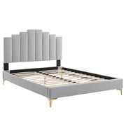 Modway MOD-6873 Elise Twin Performance Velvet Platform Bed