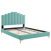 Modway MOD-6693 Elise Queen Performance Velvet Platform Bed