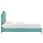 Modway MOD-6693 Elise Queen Performance Velvet Platform Bed