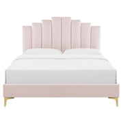 Modway MOD-6693 Elise Queen Performance Velvet Platform Bed