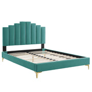 Modway MOD-6693 Elise Queen Performance Velvet Platform Bed