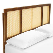 Modway MOD-6697 Kelsea Cane and Wood King Platform Bed With Angular Legs