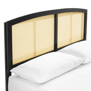 Modway MOD-6701 Sierra Cane and Wood King Platform Bed With Angular Legs