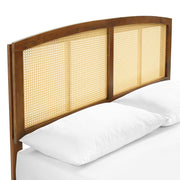 Modway MOD-6701 Sierra Cane and Wood King Platform Bed With Angular Legs