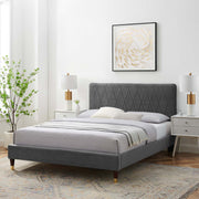 Modway MOD-6707 Phillipa Performance Velvet Queen Platform Bed