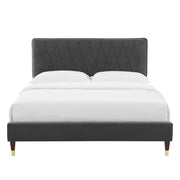 Modway MOD-6707 Phillipa Performance Velvet Queen Platform Bed