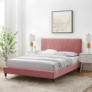Modway MOD-6707 Phillipa Performance Velvet Queen Platform Bed