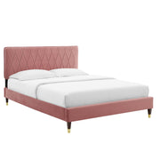 Modway MOD-6707 Phillipa Performance Velvet Queen Platform Bed