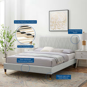 Modway MOD-6707 Phillipa Performance Velvet Queen Platform Bed
