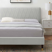 Modway MOD-6707 Phillipa Performance Velvet Queen Platform Bed