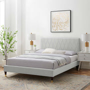 Modway MOD-6707 Phillipa Performance Velvet Queen Platform Bed