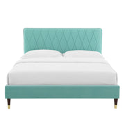 Modway MOD-6707 Phillipa Performance Velvet Queen Platform Bed