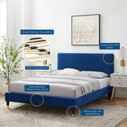 Modway MOD-6707 Phillipa Performance Velvet Queen Platform Bed