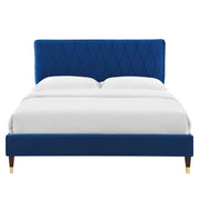 Modway MOD-6707 Phillipa Performance Velvet Queen Platform Bed