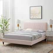 Modway MOD-6707 Phillipa Performance Velvet Queen Platform Bed