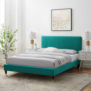 Modway MOD-6707 Phillipa Performance Velvet Queen Platform Bed