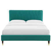 Modway MOD-6707 Phillipa Performance Velvet Queen Platform Bed