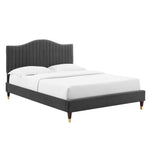 Modway MOD-6743 Juniper Channel Tufted Performance Velvet Twin Platform Bed