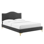Modway MOD-6745 Juniper Channel Tufted Performance Velvet Full Platform Bed