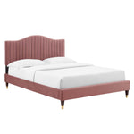 Modway MOD-6749 Juniper Channel Tufted Performance Velvet King Platform Bed