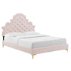 Modway MOD-6751 Gwyneth Tufted Performance Velvet Queen Platform Bed