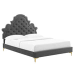 Modway MOD-6757 Gwyneth Tufted Performance Velvet Full Platform Bed