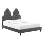 Modway MOD-6764 Alexandria Tufted Performance Velvet Queen Platform Bed