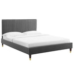 Modway MOD-6866 Peyton Performance Velvet Twin Platform Bed