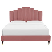 Modway MOD-6873 Elise Twin Performance Velvet Platform Bed