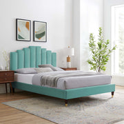 Modway MOD-6873 Elise Twin Performance Velvet Platform Bed