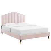 Modway MOD-6873 Elise Twin Performance Velvet Platform Bed